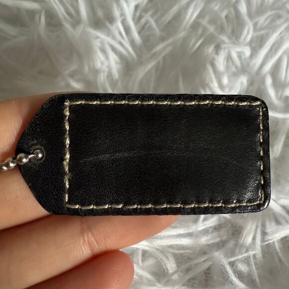 y2k 1.5" Vintage COACH Fob Bag Charm Hang tag Hangtag - Picture 2 of 2